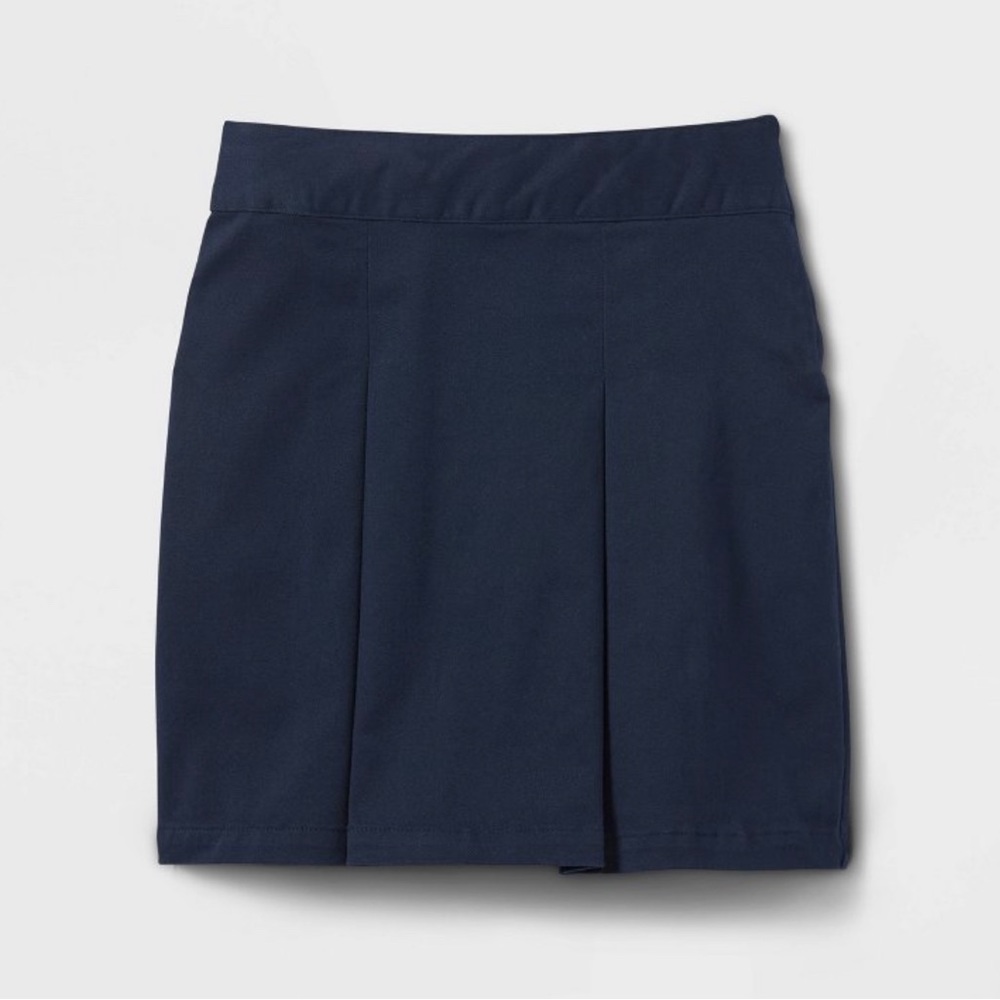 Girls’ Cat & Jack Pleated Twill Uniform Skort Blue School Uniforms Various Sizes